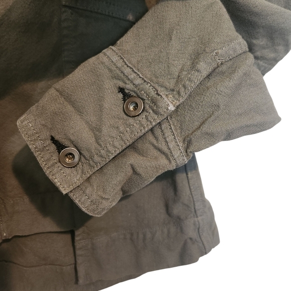 RAG & BONE CHAMBERLAIN JACKET ARMY GREEN CANVAS 100% COTTON SZ XS - Picture 10 of 13